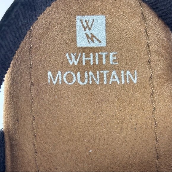 White Mountain Being Leather Platform Slingback Clogs Mules Adjustable Strap 7.5 - Picture 14 of 16